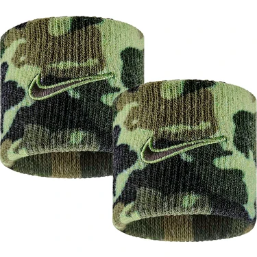 Dri-Fit Swoosh Classic 2pk Printed Unisex Yeşil Antrenman Bileklik