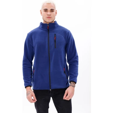 Monox Erkek Biyeli Fermuarlı Spor Polar