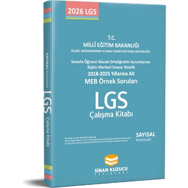 Meb Örnek Soruları Sayısal Çalışma Kitabı ( Matematik ) 2026