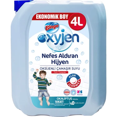 Bingo Oksijenli Çamaşır Suyu Okaliptus 4
