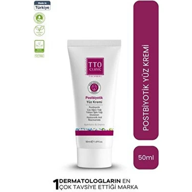 TTO Clinic Postbiyotik Yüz Kremi 50 ml – Rozalı, Akneli ve Lekeli Ciltler İçin Cilt Dengeleyici