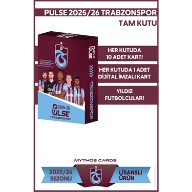 Mythos Cards Trabzonspor Pulse Futbolcu Kartları 2025/26 Paket 10