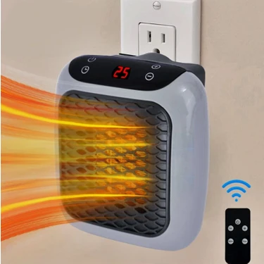 Karavan Için Taşınabilir 220 Volt Fişe Takılan 800 Watt Fanlı Mini Elektrikli Isıtıcı,