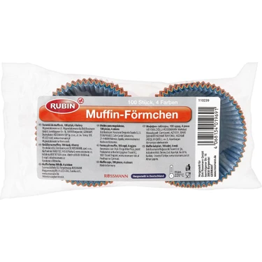 Rubin Muffin Kek Kalıbı Renkli