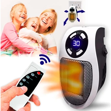 Fanlı Elektrikli Isıtıcı Karavan Için Taşınabilir 220 Volt Fişe Takılan 500 Watt Isıtıcı