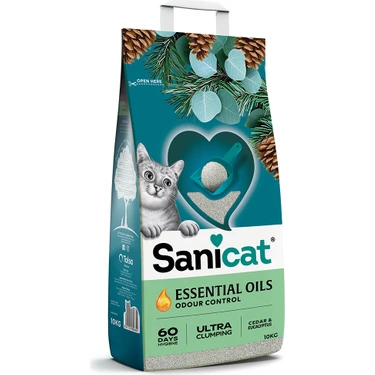 Sanicat Essential Oils Sedir ve Okaliptus Kokulu Kedi Kumu Fiyatı