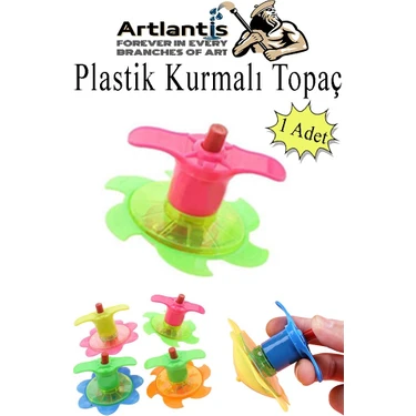 Plastik Topaç 1 Adet Plastik Kurmalı Topaç Dönen Topaç Fiyatı