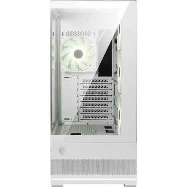 Msı Mag Pano 110R Pz Whıte Temperli Cam 3X120MM 1X120MM Argb Fan Atx Beyaz Panoramik Gaming