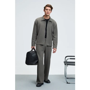 Grimelange LACHLAN Erkek Waffle Özel Dokulu Kordonlu Süs Fiyatı