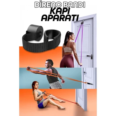 Direnç Bandı Kapı Aparatı Evde Pulldown Curl Row Cable Press Makinesi Yerini Tutan Aparat 1
