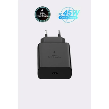 Samsung Galaxy S25 S24 S23 S22 S20+ Fe Plus Ultra 5G Uyumlu 45W Süper Hızlı Şarj Adaptörü