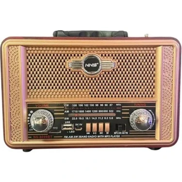 NS-8098 Retro, Nostaljik, Ahşap Tasarım Bluetooth Fiyatı