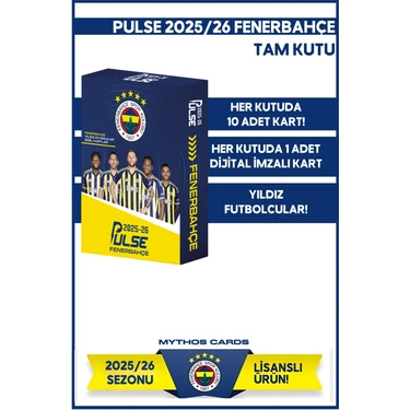 Mythos Cards Fenerbahçe Pulse Futbolcu Kartları 2025/26 Paket 10 Kart Türkiye