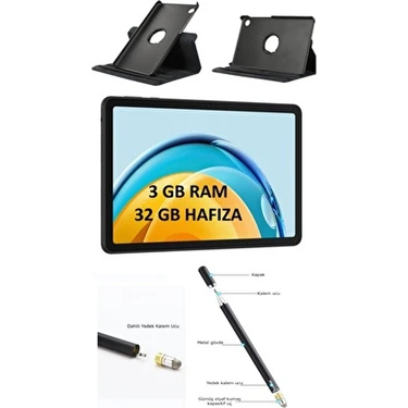 Huawei Matepad Se 32 GB Tablet 10,4 inç Ekran ve 3 GB RAM ile 360 Derece Dönen Kılıf