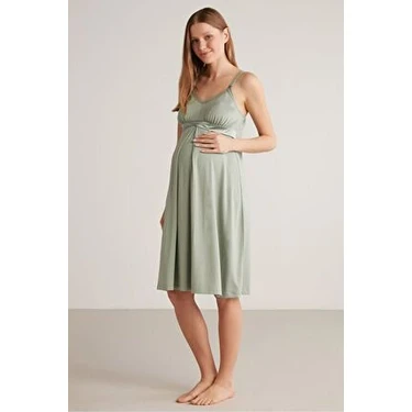 Catherine's Lux Mood Midi Elbisesi Günlük Stil Kadın Hamileler İçin Çiçek