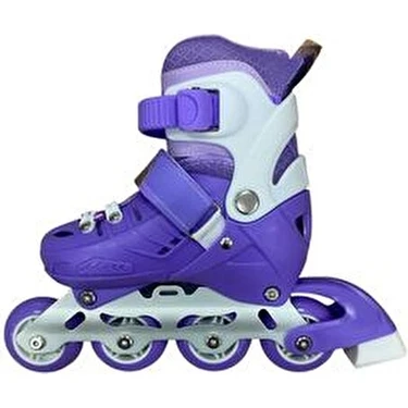 crayz toys Profesyonel Işıklı Silikon Tekerlekli Ayarlanabilir 2+2 Unisex Pateni Çocuk ve Yetişkin