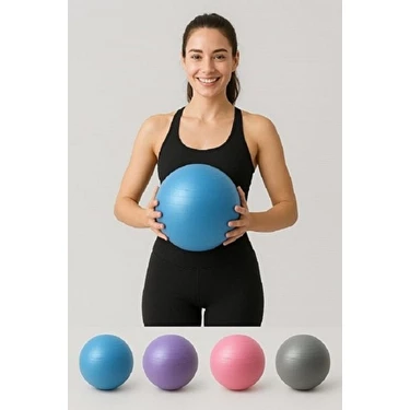 Çakabey Pilates Topu Egzersiz Topu 25 cm Küçük Boy Pilates Denge Topu Mor
