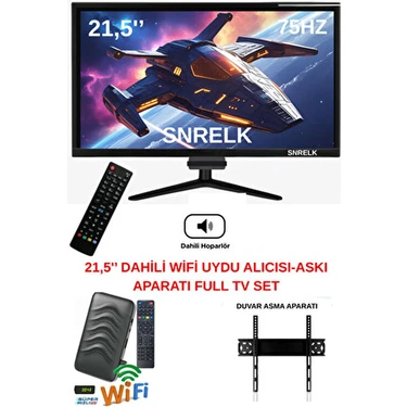 Snrelk Sencrom 21,5'' 54 Ekran Pro Uydu Alıcısı Dahili Wifi Ve Hoparlör İle Full HD Görüntü