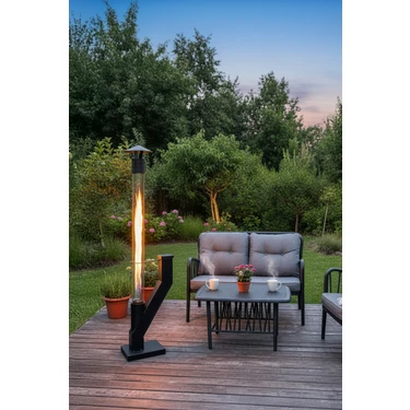 Outdoor Cam Portatif Pelet Kamp Bahçe Teras Sobası - Pürmüz&pelet