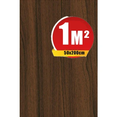 Bien Exclusive (50CM x 2mt), 1 M² cm Ahşap Ceviz Renler Yapışkanlı Folyo Kaplama Pvc