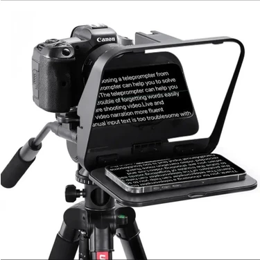 Ulanzi RT02 Uzaktan Kumandalı Universal Teleprompter Tabletler ve Akıllı Telefonlar İçin Kullanımı