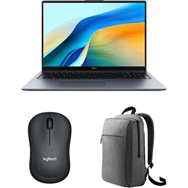 Matebook D16 2024 Intel Core I5 12450H 8gb 512GB SSD Freedos 16" IPS Bilgisayar + Mouse +