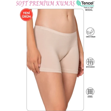 Özkan 27782 Kadın Premium Kumaş Modal Pamuklu Esnek Rahat Mini Boxer Şort