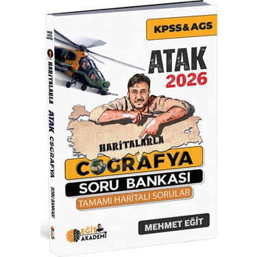 2026 Meb - Ags - Kpss Haritalarla Atak Coğrafya Soru Bankası Mehmet Eğit / Eğit