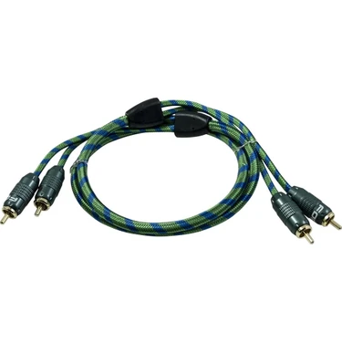 For-X Ofc Rca Kablosu 1 Metre – For-X X-1122G-1M Profesyonel %100 Bakır Amfi Rca Kablosu - 1