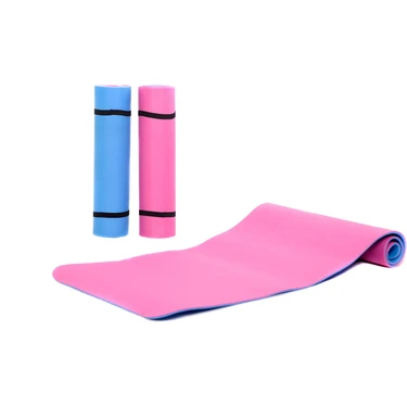 Pembe Mavi Çift Taraflı Pilates Matı - Pilates ve Yoga Matı - 170 x 55 cm x 8