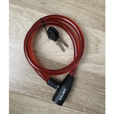 12*80 cm Bisiklet Halat Kilidi Dolamalı Lüks