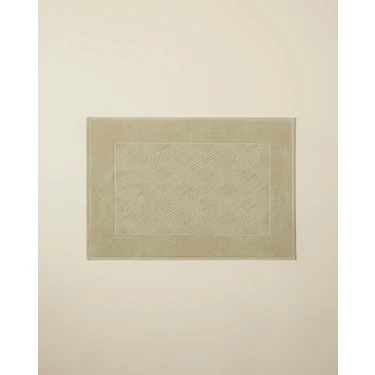 English Home Chic Diamond Pamuk Ayak Havlusu 50x70 cm Açık
