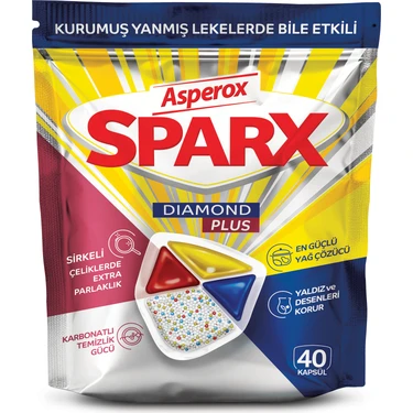 Asperox Sparx Diamond Plus Bulaşık Makinesi Kapsülü