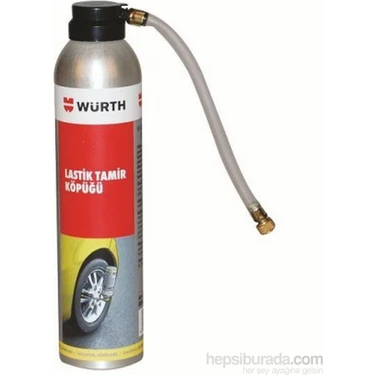 Würth Lastik Tamir Köpüğü 300 ml Anında Şişirme ve Onarım Spreyi Otomobil ve Motosiklet