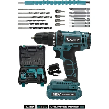 Assur 12V Metal Şanzıman Çift Akülü Bakır Sargı Şarjlı Fiyatı