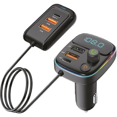 Sunix Pd 30W Şarj ve Rgb LED Işıklı Araç Modülatörü Mdl-17 Fiyatı