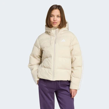 Adidas Sportswear JM4107 Essentials Climawarm 3-Stripes Puffer Down Hooded