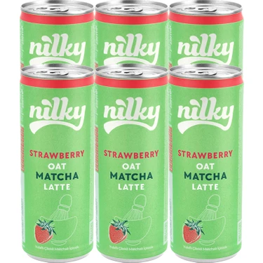 Nilky Yulaf Sütlü Çilekli Matcha Latte 6'lı