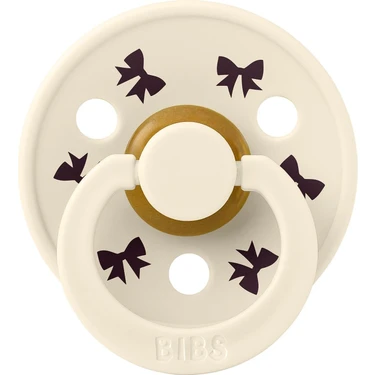 Bibs Colour Holiday Bow  Emzik-Ivory