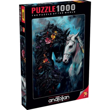 Anatolian 1000 Parçalık Siyah Beyaz Puzzle Karton Malzeme ile Zorlu Eğlence Sunar