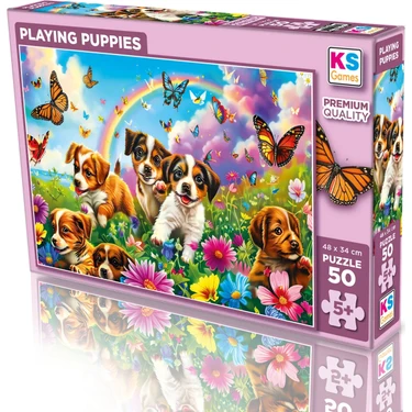 Ks Games Playing Puppies 50 Parça