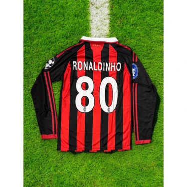 North Stand Nostaljik Efsane Milan Ronaldinho Uzun Kollu Yakalı