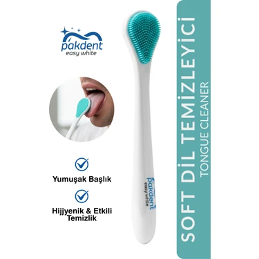 Pakdent Soft Dil Temizleyici Çift Taraflı 1 Adet Yumuşak Başlıklı Ağız Bakım