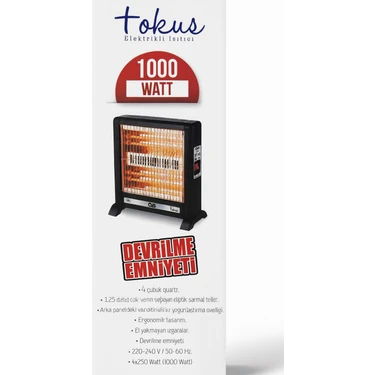 Elektrikli Soba Elektirikli Isıtıcı Cvs Dn 3016 1000 W Fiyatı