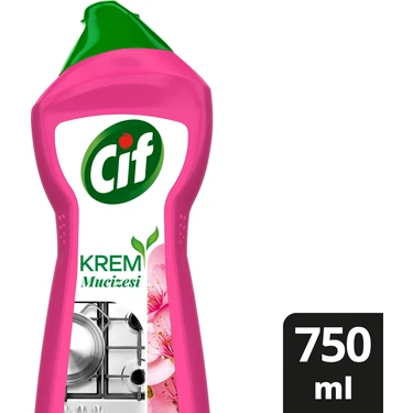 Cif Krem Mucizesi Sakura Parfümlü Yüzey Temizleyici 750