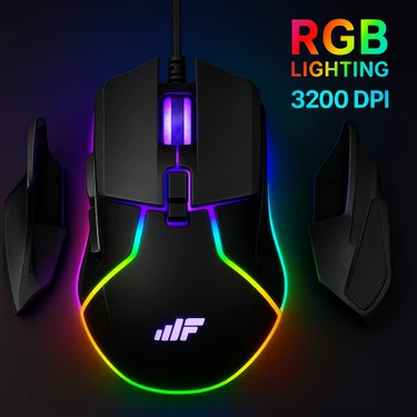 MF Product Strike 0589 Kablolu RGB Led Aydınlatmalı 3200 DPI Gaming Oyuncu Mouse