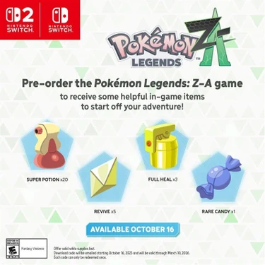 Pokemon Legends: Z-A - Nintendo Switch 2 Edition - Gerçek Fiyatı
