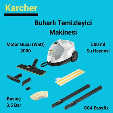 Karcher Sc4 Easyfix Buharlı Temizleyici Makinesi Fiyatı