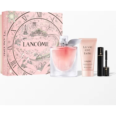 Lancome La Vie Est Belle 100 ml EDP Hediyelik Seti Şık Tasarım ve Lüks