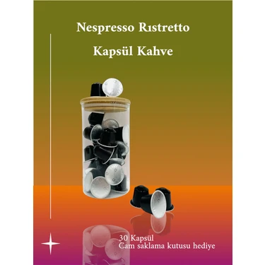 Nespresso Italiana Ristretto Kapsül Kahve 30 Adet + Cam Fiyatı